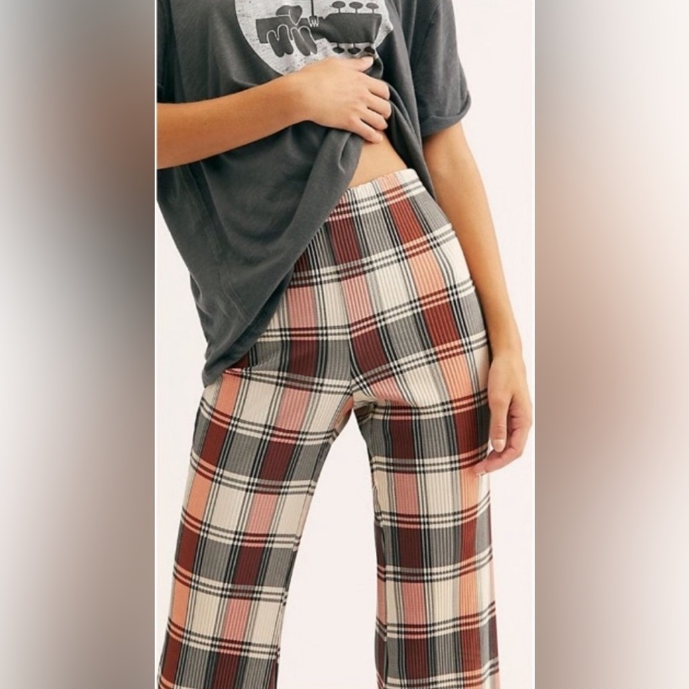 Free people Bethany pleated flare pants size L - Picture 3 of 7